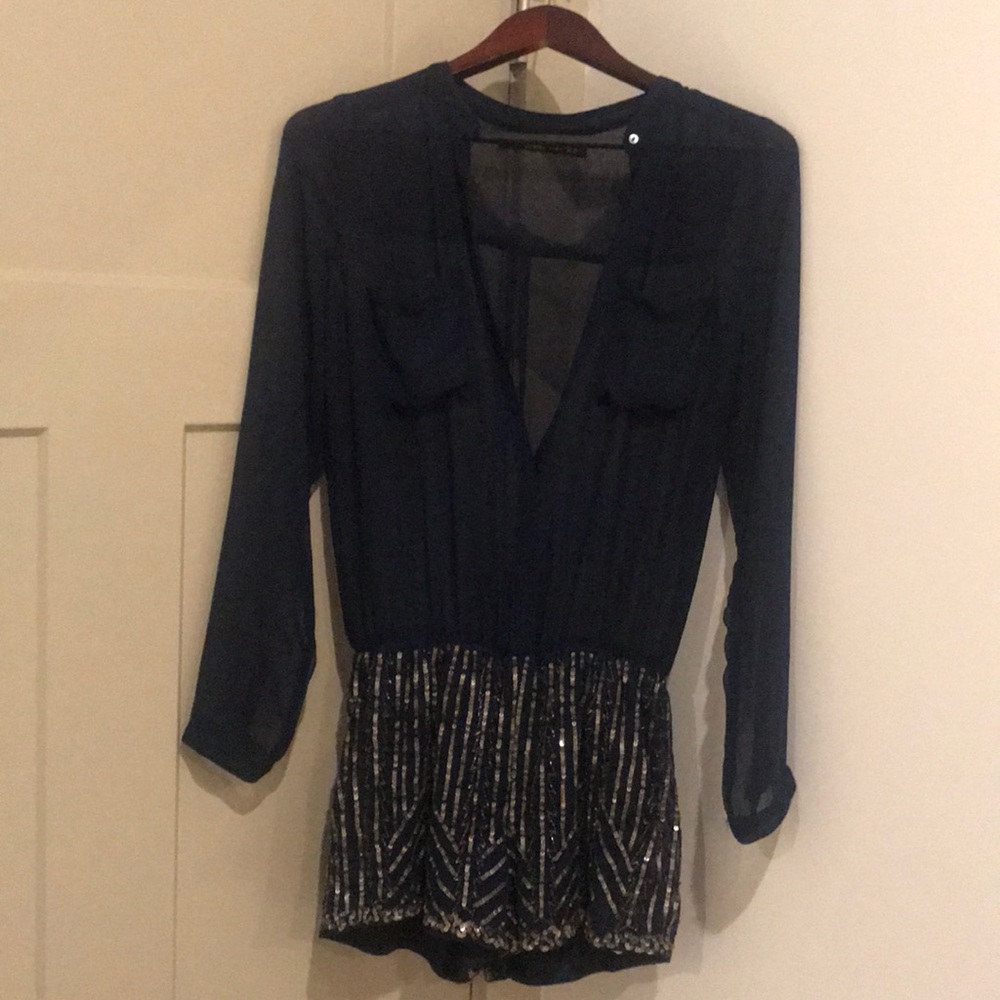 Zara Sheer Short Romper